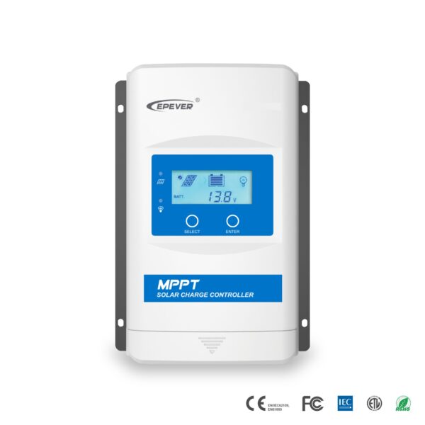 Epever Lithium Compatible  MPPT 40A 100V Solar Controller with LCD Display XTRA4210N-XDS2”